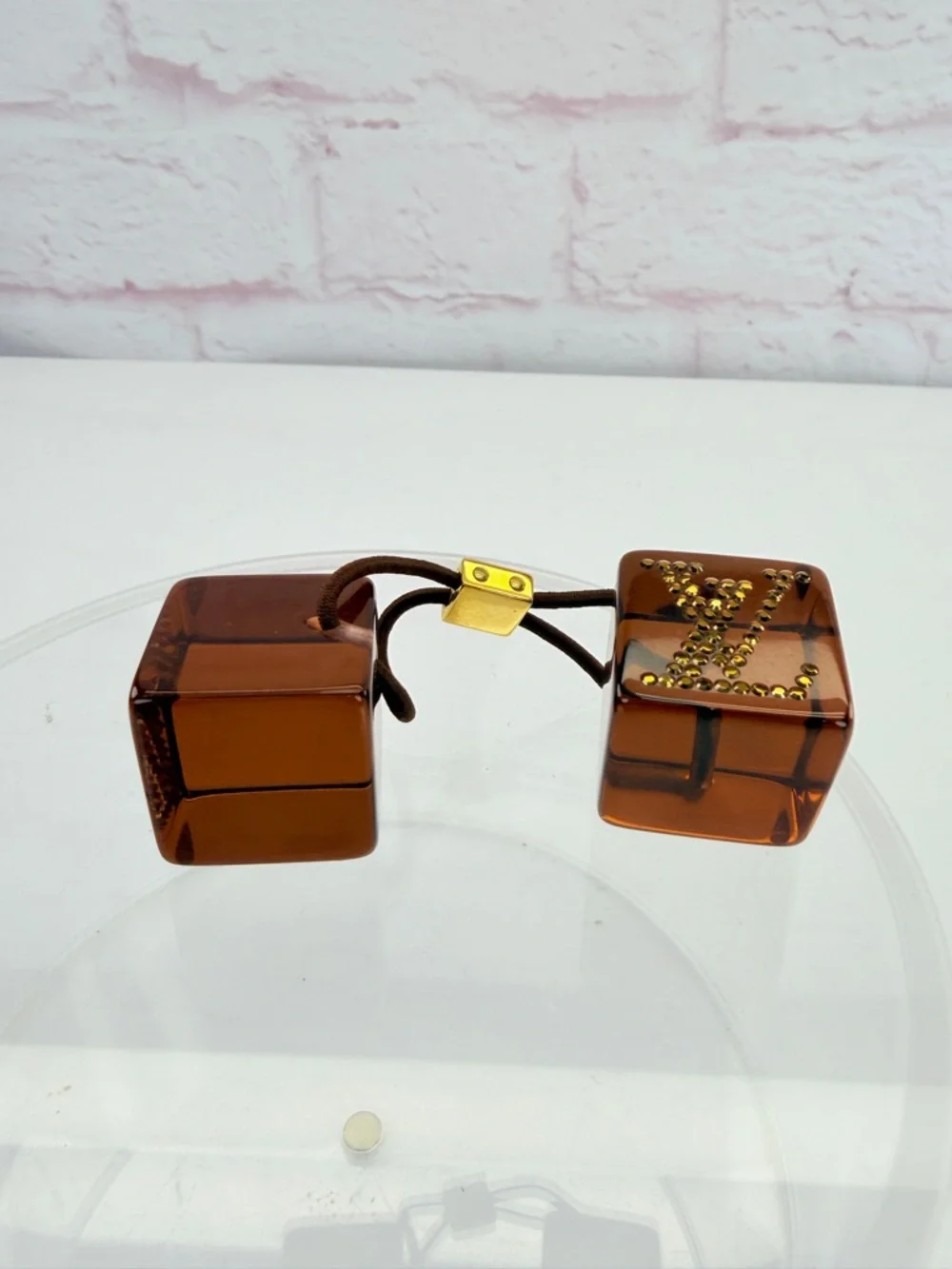 Louis Vuitton Crystal Cube Hair Tie